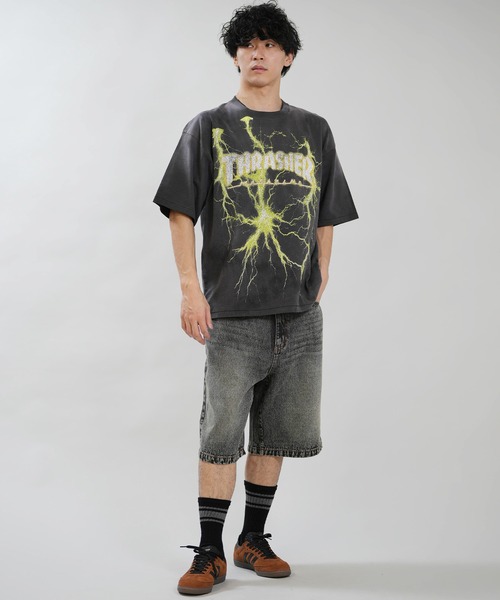 THRASHER(スラッシャー)の「THRASHER/スラッシャー 半袖Tシャツ 262TH1ST082(Tシャツ/カットソー・メンズ・ブラック×イエロー/ブラック×ブルー・M/XL/L)」の11枚目の写真
