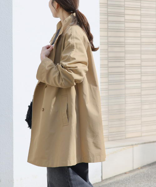 JOURNAL STANDARD relume（ジャーナルスタンダード　レリューム）の「［26SS新作］撥水 / スタンドポンチョコート（トレンチコート・レディース・ベージュ・36/38）」の10枚目の写真