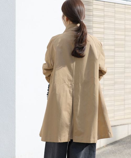 JOURNAL STANDARD relume（ジャーナルスタンダード　レリューム）の「［26SS新作］撥水 / スタンドポンチョコート（トレンチコート・レディース・ベージュ・36/38）」の11枚目の写真