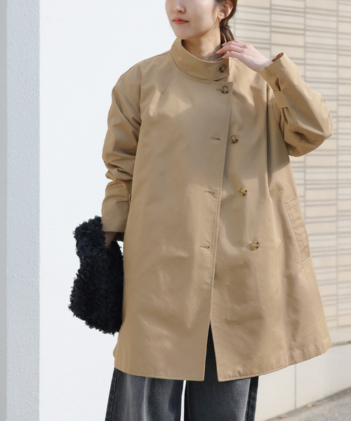 JOURNAL STANDARD relume（ジャーナルスタンダード　レリューム）の「［26SS新作］撥水 / スタンドポンチョコート（トレンチコート・レディース・ベージュ・36/38）」の12枚目の写真