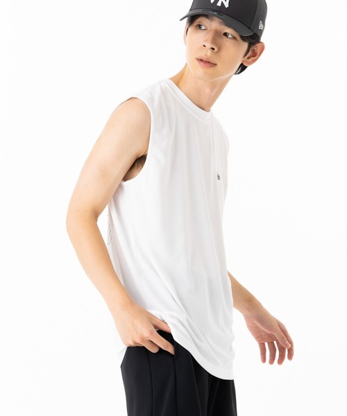 NEW ERA(ニューエラ)の「ニューエラ パフォーマンスアパレル ノースリーブシャツ(タンクトップ・メンズ・ブラック/ホワイト・XXL/XL/L/M/S)」の7枚目の写真