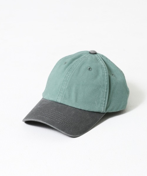 FRUIT OF THE LOOM（フルーツオブザルーム）の「EX Baseball Low Cap Pigment 2tone / 無地 2トーン ベースボール ローキャップ（キャップ・メンズ・ミント/ピンク/アイボリー/ブラック/オフホワイト/ブルー/ライトブラウン/ブラック系その他・FREE）」の6枚目の写真