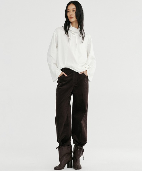 Bie(ビエ)の「コーデュロイワイドパンツ(その他パンツ・レディース・ブラウン/ライトブラウン・M/S/L)」の19枚目の写真