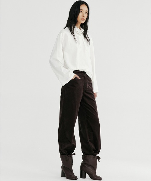 Bie(ビエ)の「コーデュロイワイドパンツ(その他パンツ・レディース・ブラウン/ライトブラウン・M/S/L)」の22枚目の写真