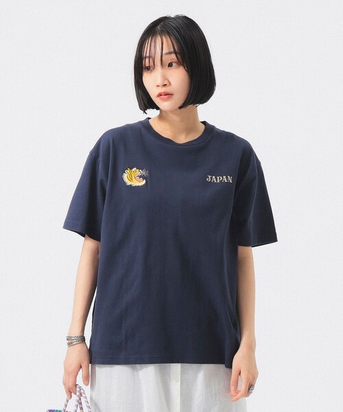 東洋エンタープライズ(トーヨーエンタープライズ)の「【別注】テーラー東洋 / 50th 50% スカ Tシャツ(Tシャツ/カットソー・レディース・ネイビー/ホワイト/ブラック・ONE SIZE)」の3枚目の写真