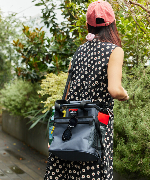 NANGA（ナンガ）の「NANGA × FREAK'S STORE/ナンガ × フリークスストア 別注 SOFT COOLER 10L ソフトクーラー 10L（アウトドアグッズ・メンズ・グレー/ブラック・ONE SIZE）」の3枚目の写真