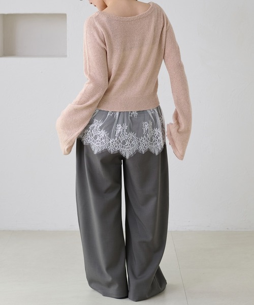 apres jour clair(アプレジュールクレア)の「【apres jour clair】カップ付きデザインレースキャミソール(キャミソール・レディース・オフホワイト・フリー)」の9枚目の写真