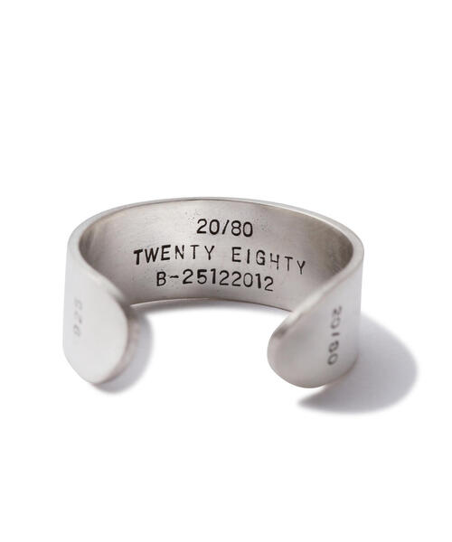 20/80】トゥエンティーエイティー/STERLING SILVER RING 8mm（リング