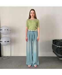 VASCARA（バスカラ）の「Wide Tencel Pin-Tuck Denim Pants (2colors)（デニムパンツ）」