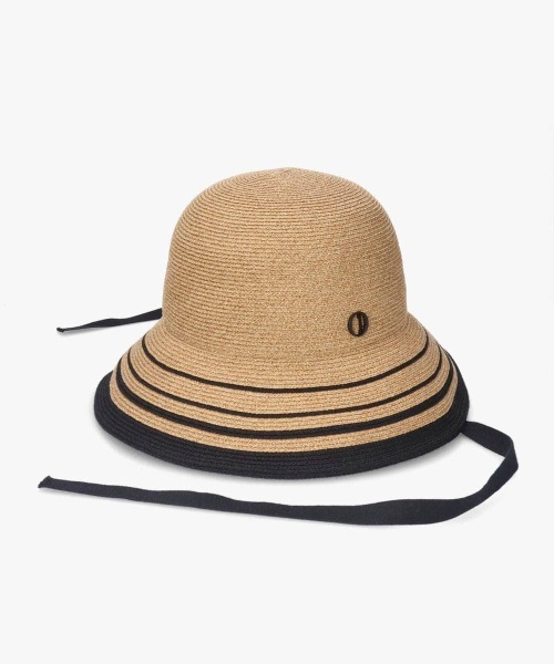 Chapeau d' O(シャポードオー)の「Chapeau d' O Lame Si_Border Hat / シャポードオー(ハット・レディース・ベージュ/ライトベージュ/ピンク・M/57.5cm)」の8枚目の写真