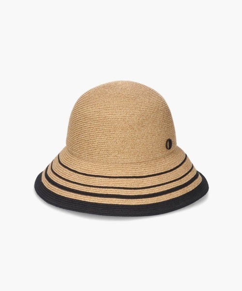 Chapeau d' O(シャポードオー)の「Chapeau d' O Lame Si_Border Hat / シャポードオー(ハット・レディース・ベージュ/ライトベージュ/ピンク・M/57.5cm)」の10枚目の写真