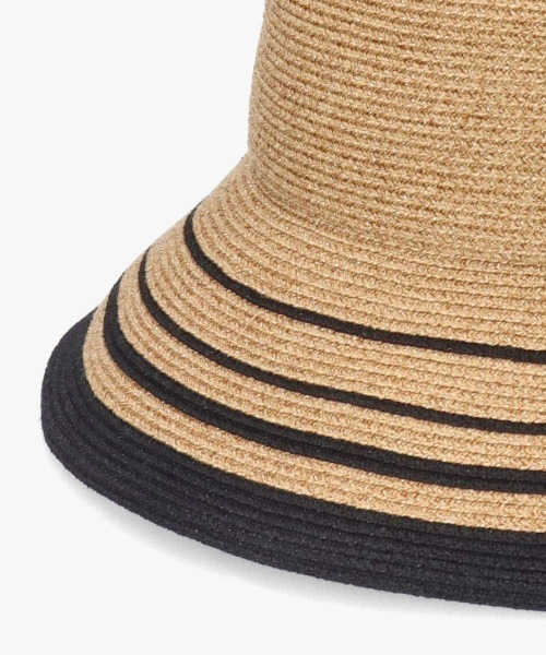 Chapeau d' O(シャポードオー)の「Chapeau d' O Lame Si_Border Hat / シャポードオー(ハット・レディース・ベージュ/ライトベージュ/ピンク・M/57.5cm)」の17枚目の写真
