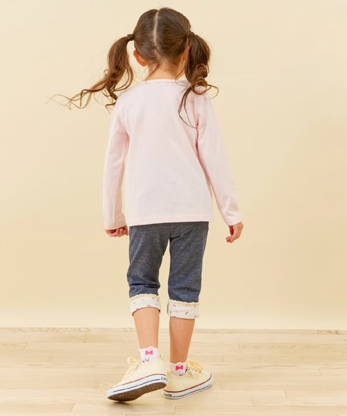 KP(ケーピー)の「デニム風ニットツイル 裾折り返しパンツ 7分丈(その他パンツ・キッズ・ネイビー/ラベンダー/ブルー・80cm/90cm/100cm/110cm/120cm/130cm/140cm/150cm/160cm)」の9枚目の写真