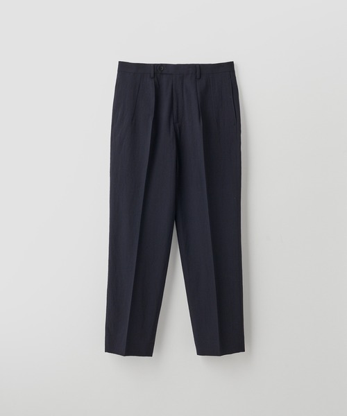 JOHN SMEDLEY(ジョンスメドレー)の「ウォッシュドウールホップサック テーパードトラウザー(その他パンツ・メンズ・ネイビー・2/3)」の2枚目の写真