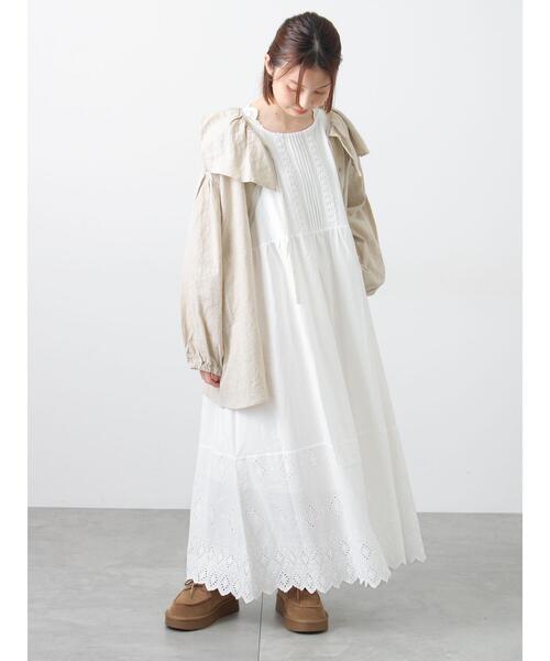 抗菌防臭】スカラップレースペチワンピース（ワンピース）｜Samansa