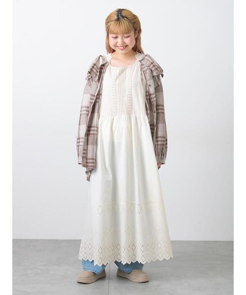 抗菌防臭】スカラップレースペチワンピース（ワンピース）｜Samansa