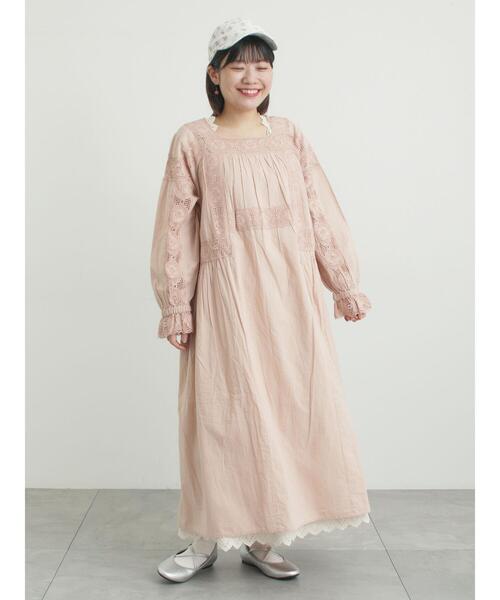 抗菌防臭】スカラップレースペチワンピース（ワンピース）｜Samansa