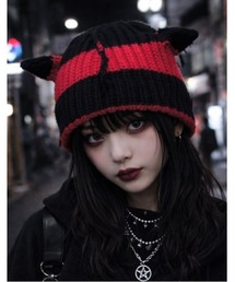 Sakka（サッカ）の「耳付きニットキャップ（ニットキャップ/ビーニー）」