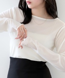 SUNFLOWER EIGHT（サンフラワーエイト）の「ベロアシアー2wayVネックトップス（その他トップス）」