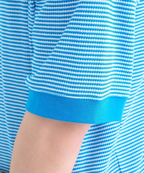 Healthknit(ヘルスニット)の「【Healthknit】26SS Basic Waffle Ribbed-Hem Crewneck S/S 633S(Tシャツ/カットソー・メンズ・ロイヤルブルー/ブラック系1/ブラック・M/XL/L)」の20枚目の写真