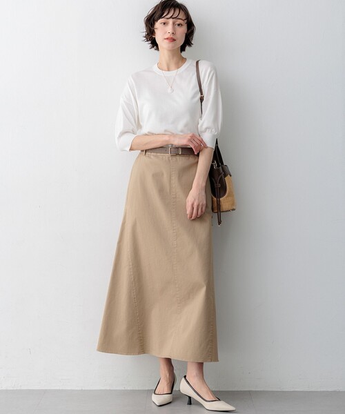 23区(ニジュウサンク)の「キュプラコットン プルオーバー ニット(ニット/セーター・レディース・スカイブルー系/黄土色系/ネイビー系/ホワイト系・38)」の8枚目の写真