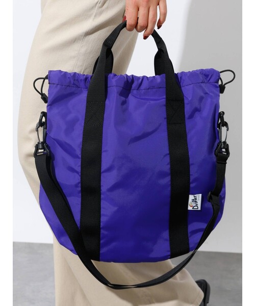 Drifter（ドリフター）の「【Drifter/ドリフター】LUNE TOTE/ルナトート/トートバッグ（トートバッグ・レディース・エメラルド/ブラック/その他1/パープル・フリー）」の2枚目の写真