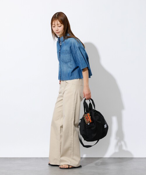 Drifter（ドリフター）の「【Drifter/ドリフター】LUNE TOTE/ルナトート/トートバッグ（トートバッグ・レディース・エメラルド/ブラック/その他1/パープル・フリー）」の6枚目の写真