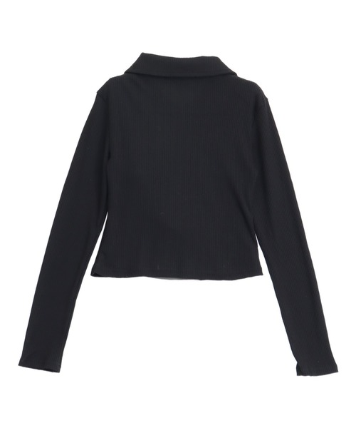 ANAP(アナップ)の「ホルターキャミ ドッキング Wジップ リブトップス(Tシャツ/カットソー・レディース・ホワイト/ブラック/ライトブルー・F)」の8枚目の写真