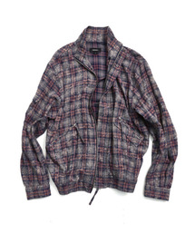 999HUMANITY（999ヒューマニティ）の「AVチェックボンバージャケット（パープルネイビー）（その他アウター）」