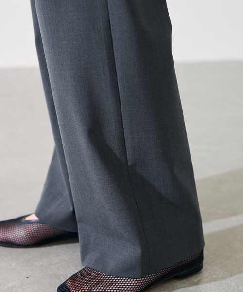 FRAMeWORK（フレームワーク）の「TWポプリンストレートパンツ（スラックス・レディース・ネイビー/グレー・40/38/36）」の9枚目の写真