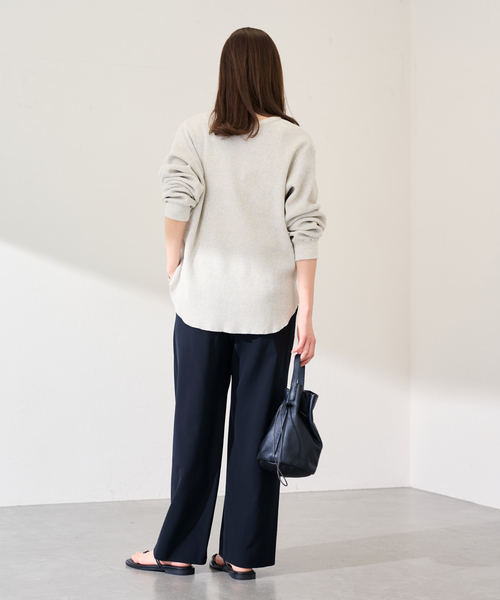 FRAMeWORK（フレームワーク）の「TWポプリンストレートパンツ（スラックス・レディース・ネイビー/グレー・40/38/36）」の14枚目の写真