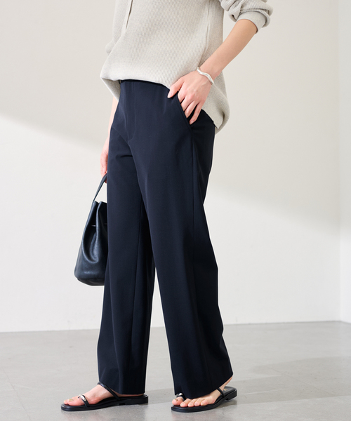 FRAMeWORK（フレームワーク）の「TWポプリンストレートパンツ（スラックス・レディース・ネイビー/グレー・40/38/36）」の15枚目の写真