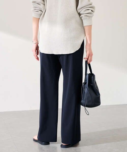 FRAMeWORK（フレームワーク）の「TWポプリンストレートパンツ（スラックス・レディース・ネイビー/グレー・40/38/36）」の16枚目の写真