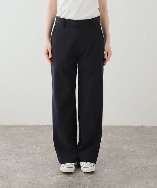 FRAMeWORK（フレームワーク）の「TWポプリンストレートパンツ（スラックス・レディース・ネイビー/グレー・40/38/36）」の18枚目の写真