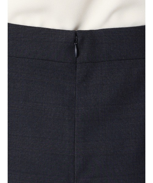 SUIT SQUARE（スーツスクエア）の「タイトスカート ウォッシャブル ストレッチ WOOLISH グレンチェック（スカート・レディース・ネイビー・40(11号)/38(9号)/36(7号)）」の6枚目の写真