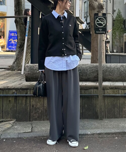 fredy emue（フレディエミュ）の「【4サイズ展開/リピーター続出！】とろみツイルストレートイージーパンツ（その他パンツ・レディース・アイボリー/ブラウン/チャコールグレー/ブラック・36/34/38/39）」の18枚目の写真