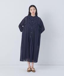 conges payes ADIEU TRISTESSE | フリンジストライプワンピース(ワンピース)