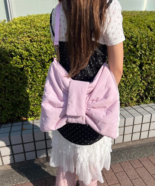 WC(ダブル シー)の「《新色登場★》3WAYリボンパファーバッグ(ショルダーバッグ・レディース・サックスブルー/ピンク/ホワイト系その他/ブラック系その他・FREE)」の20枚目の写真