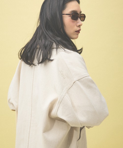 Kappa(カッパ)の「≪Kappa×and ST ウェルネスクラブ≫カバーオール(カバーオール・レディース・ブラック/アイボリー/インディゴブルー・MEDIUM/LARGE/SMALL)」の22枚目の写真