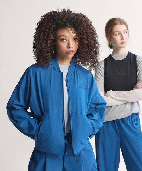 adidas(アディダス)の「アディダス Z.N.E.ウーブン ボンバー / アディダス adidas(MA-1・レディース・ブラック/ベージュ/ブルー・X-LARGE/LARGE/MEDIUM/SMALL/XX-LARGE)」の3枚目の写真