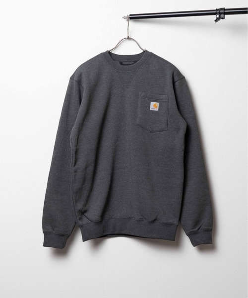 Carhartt(カーハート)の「【CARHARTT】CREWNECK POCKET SWEAT SHIRT(スウェット・メンズ・チャコールグレー・SMALL)」の1枚目の写真