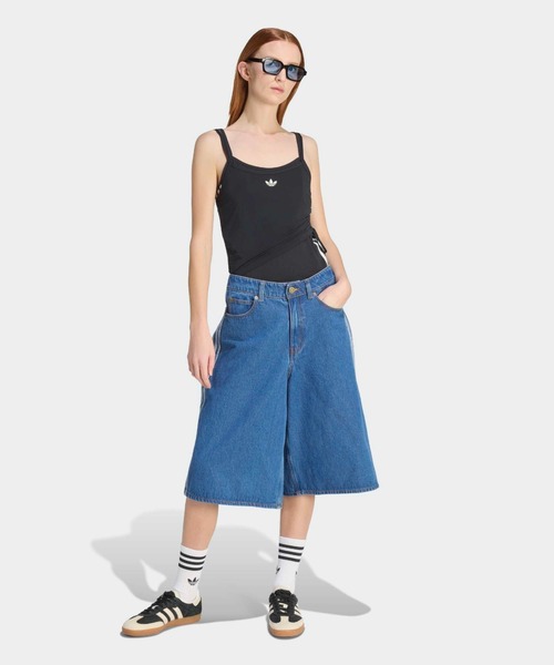 adidas(アディダス)の「adidas/アディダス トレフォイルロゴ ダブルレイヤータンクトップ 2026年春夏(タンクトップ・レディース・ブラック・S/M/L)」の4枚目の写真