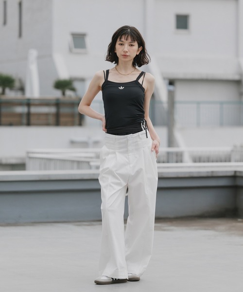 adidas(アディダス)の「adidas/アディダス トレフォイルロゴ ダブルレイヤータンクトップ 2026年春夏(タンクトップ・レディース・ブラック・S/M/L)」の14枚目の写真