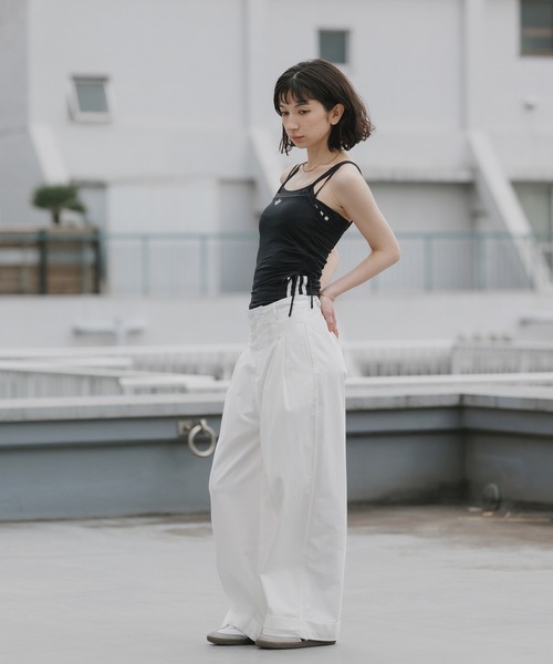 adidas(アディダス)の「adidas/アディダス トレフォイルロゴ ダブルレイヤータンクトップ 2026年春夏(タンクトップ・レディース・ブラック・S/M/L)」の16枚目の写真