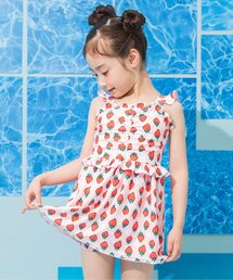 BREEZE | 【UVカット】総柄メロウフリルワンピース水着(水着)