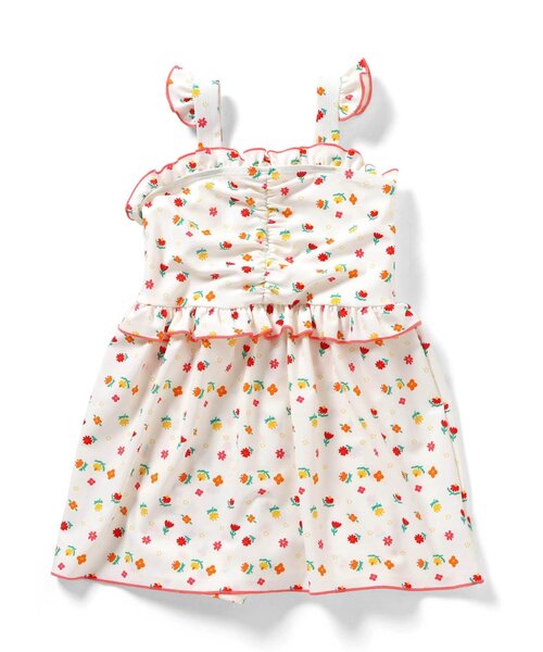 BREEZE（ブリーズ）の「【UVカット】総柄メロウフリルワンピース水着（水着・キッズ・ピンク/オフホワイト・80/90/100/110/120/130/140）」の9枚目の写真