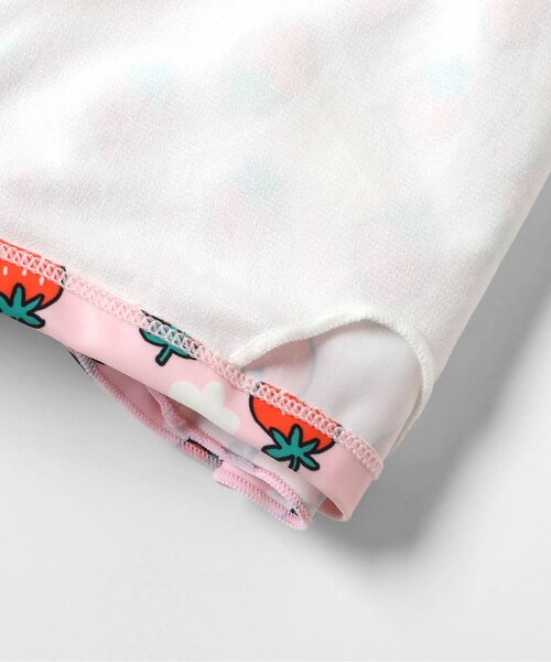 BREEZE（ブリーズ）の「【UVカット】総柄メロウフリルワンピース水着（水着・キッズ・ピンク/オフホワイト・80/90/100/110/120/130/140）」の10枚目の写真