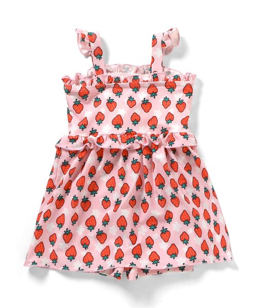 BREEZE（ブリーズ）の「【UVカット】総柄メロウフリルワンピース水着（水着・キッズ・ピンク/オフホワイト・80/90/100/110/120/130/140）」の12枚目の写真