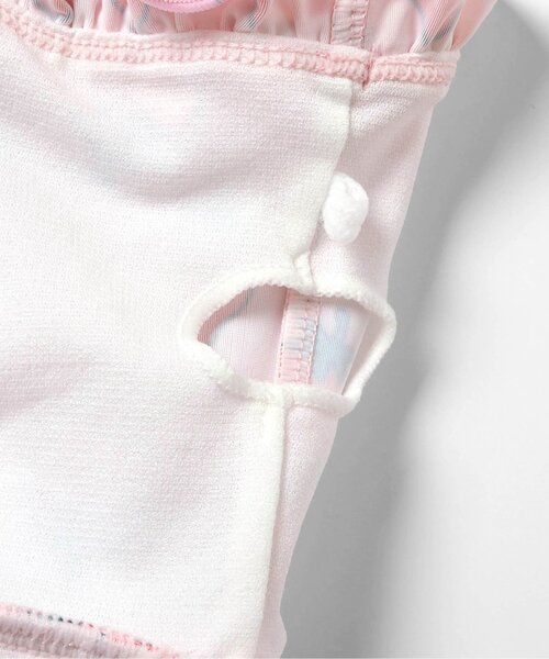 BREEZE（ブリーズ）の「【UVカット】総柄メロウフリルワンピース水着（水着・キッズ・ピンク/オフホワイト・80/90/100/110/120/130/140）」の18枚目の写真