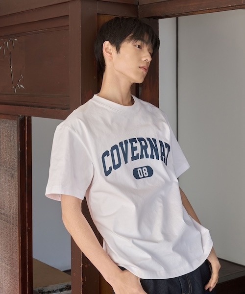 COVERNAT(カバーナット)の「ARCH 08 LOGO T-SHIRT(Tシャツ/カットソー・メンズ・ブラック/杢グレー/ヘザーグレー/ターコイズブルー/カモフラージュ/ホワイト・XX-LARGE/X-LARGE/LARGE/MEDIUM/SMALL/X-SMALL)」の7枚目の写真